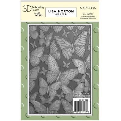 Lisa Horton Crafts 3D Embossing Folder - Mariposa